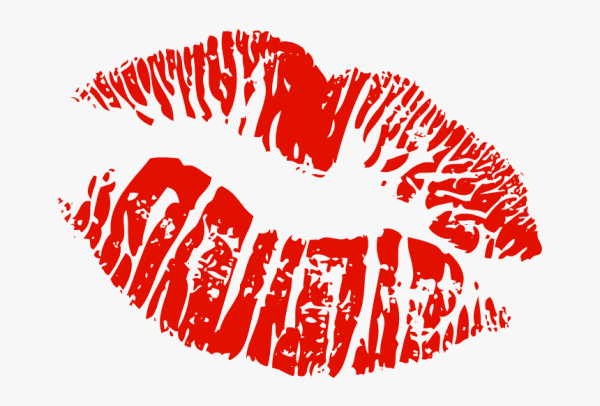 След от помады