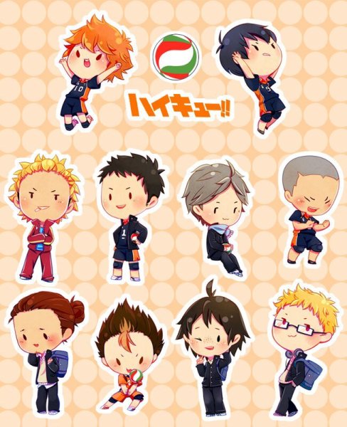 Начивки волейбол аниме