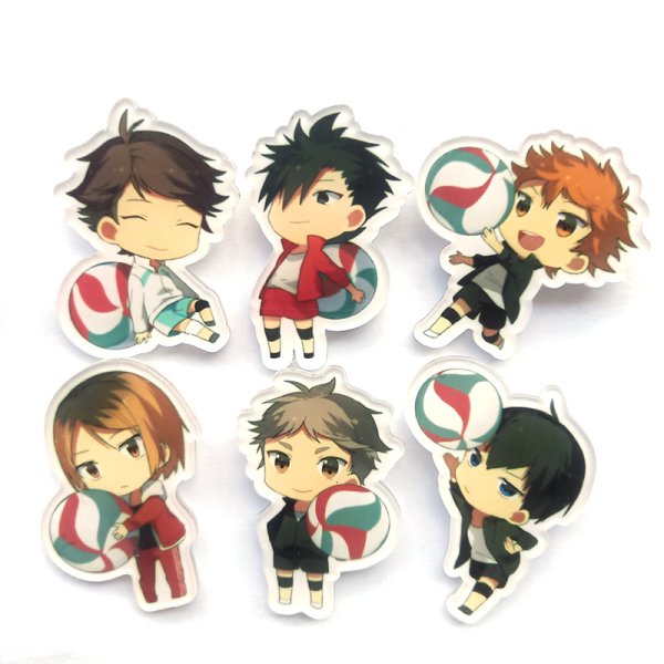 Наклейки в стиле аниме волейбол