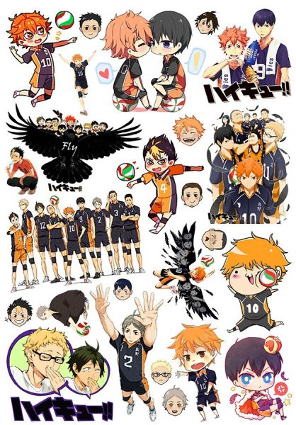 Стикеры Haikyuu