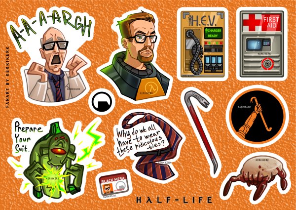 Стикеры half Life