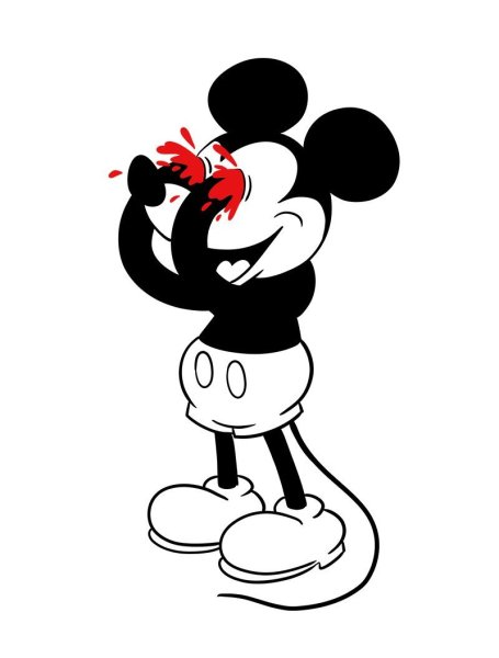 Микки Маус выкалывает себе глаза