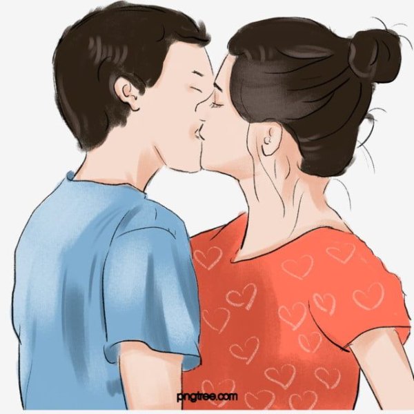 Векторные иллюстрации поцелуй