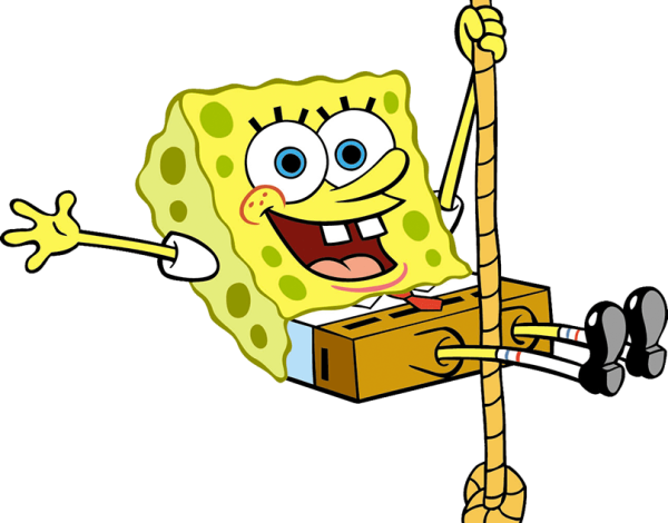 Губка Боб персонажи на белом фоне