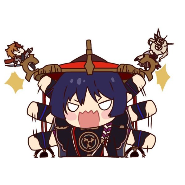 Скарамучча Чиби Стикеры