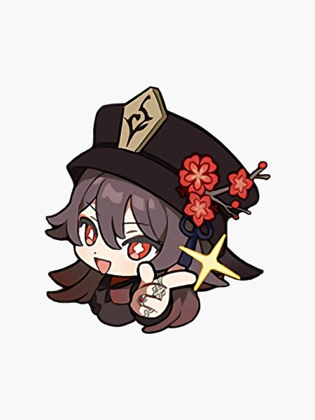 Чиби Геншин Импакт для наклеек