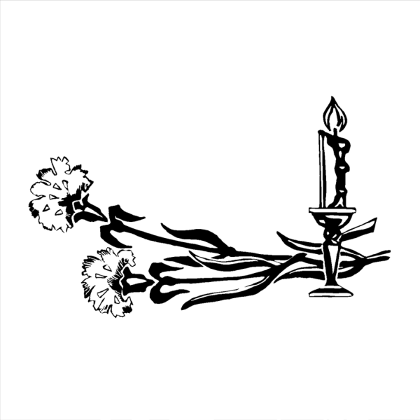 Поминальная свеча на Светлом фоне