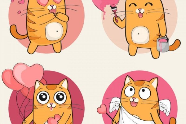 Векторные Стикеры с котами