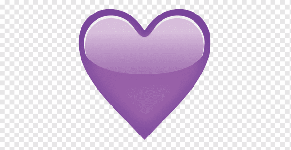 Фиолетовое сердечко