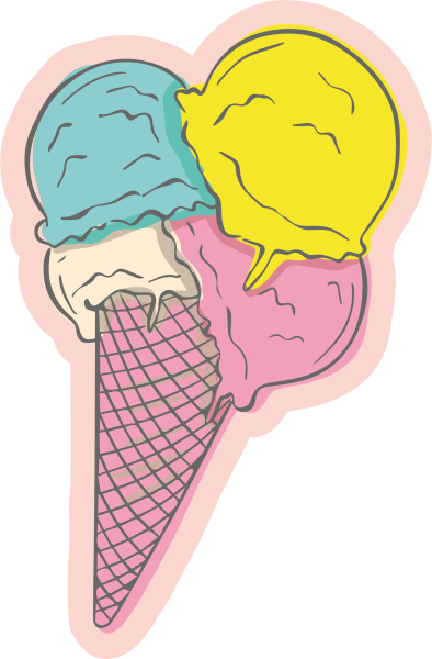 Стикеры мороженое