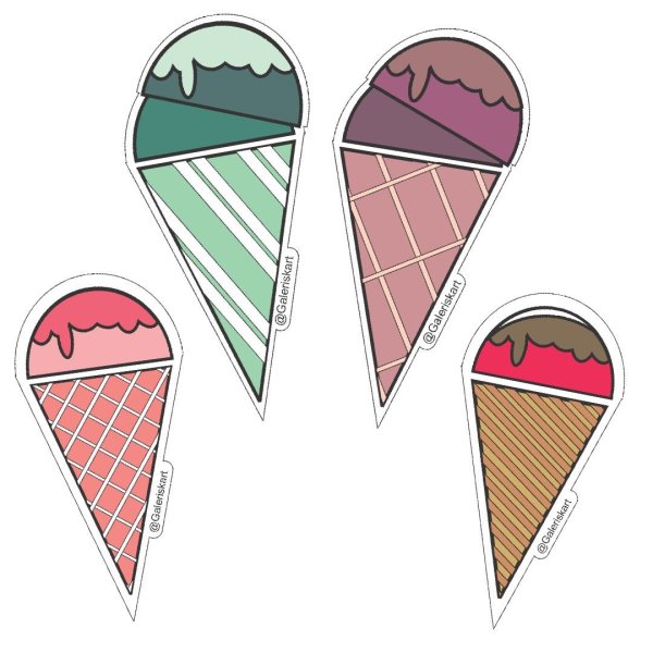 Наклейка мороженое