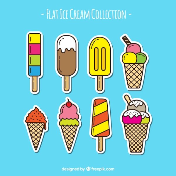 Мороженое мультяшное