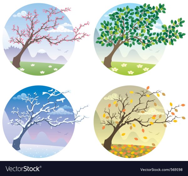 Времена года стилизация