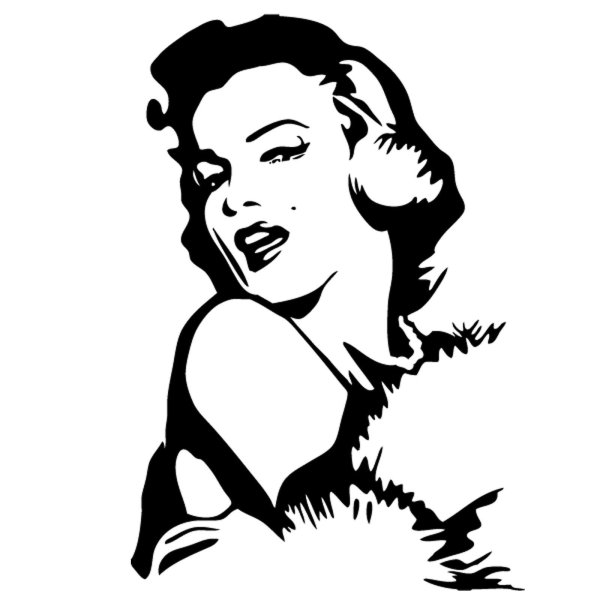 Силуэт Мэрилин Монро