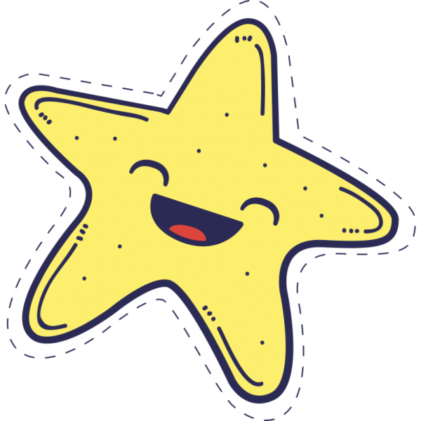 Звездочки мультяшные