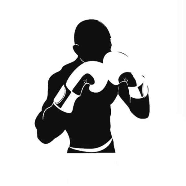 Силуэт боксера