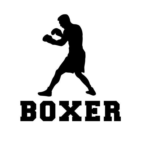 Надпись боксеру