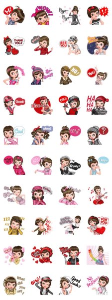 Наклейки блоггеров