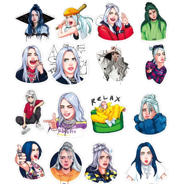 Наклейки Billie Eilish