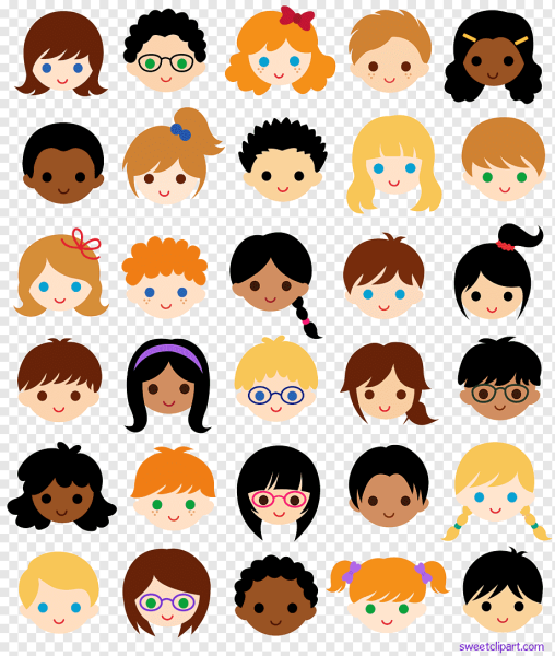 Мультяшные лица детей