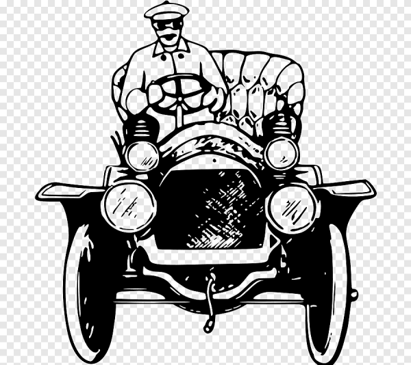 Старинный автомобиль силуэт