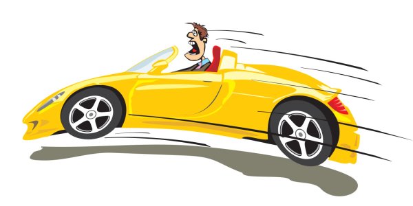 Мультяшные автомобили скорость