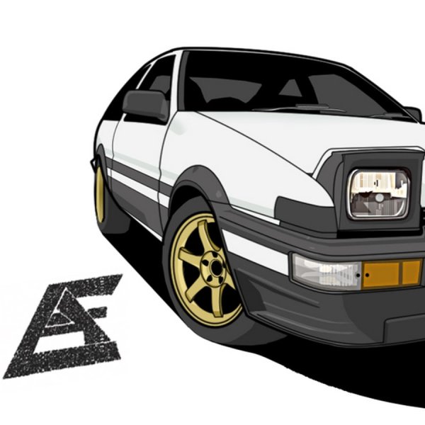 Toyota Trueno ae86 арт