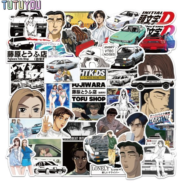 Initial d наклейки