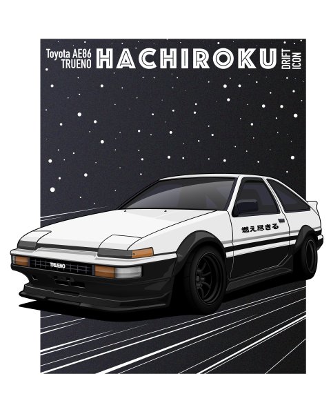 Toyota ae86 Art