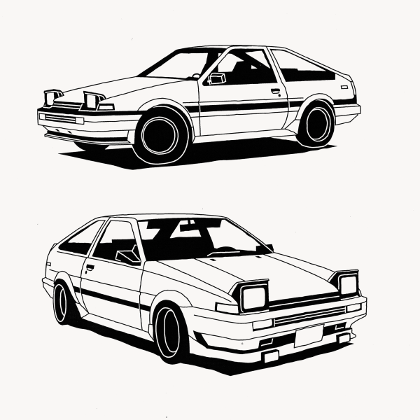 Toyota ae86 Trueno Art