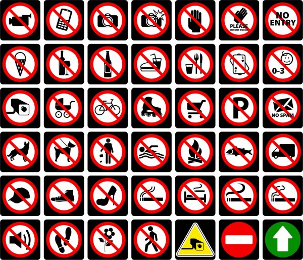 Запрещающие знаки