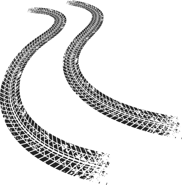 След от колеса вектор