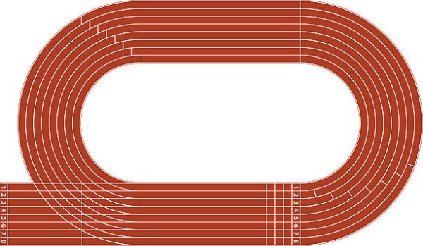 Беговая дорожка на стадионе чб