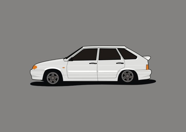 Силуэт ВАЗ 2114