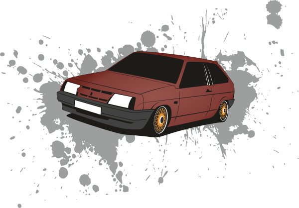 Наклейка хэтчбек мафия ВАЗ 2112