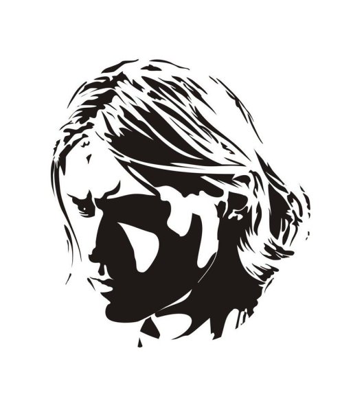 Курт Кобейн трафарет