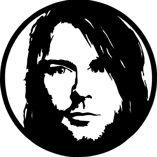 Курт Кобейн силуэт