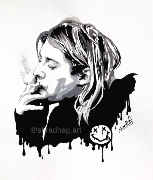 Курт Кобейн граффити