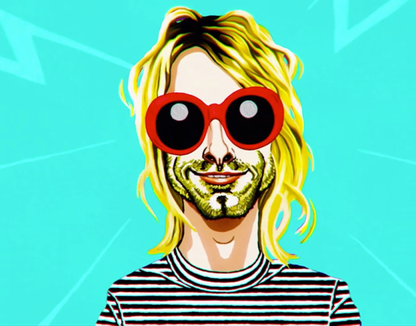 Курт Кобейн рисунок