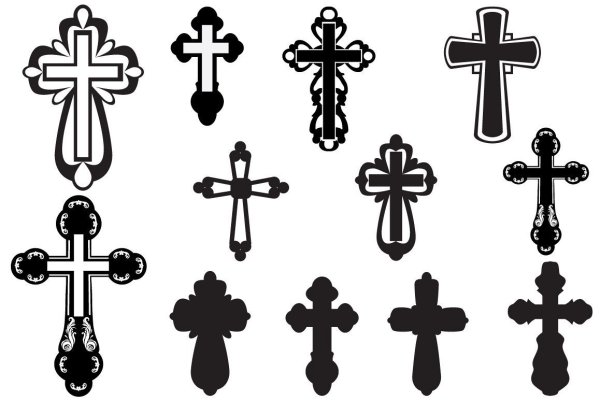 Крест вектор