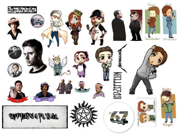Сверхъестественное стикер пак
