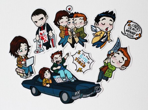 Наклейки по сверхъестественному