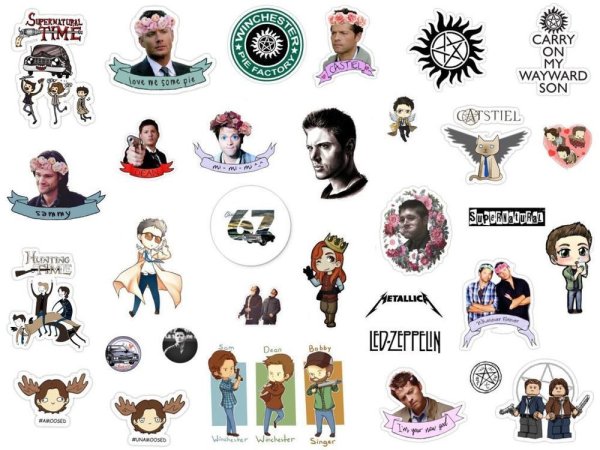 Стикеры сверхъестественное