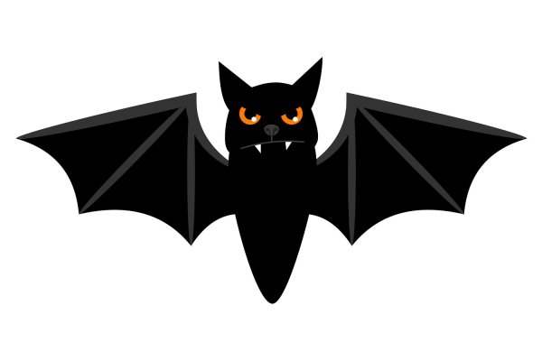 Наклейка - летучие мыши