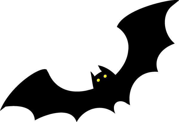 Летучая мышь черный силуэт