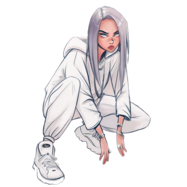 Билли Айлиш рисунок