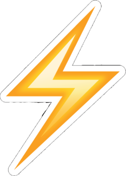 Молния эмодзи айфон