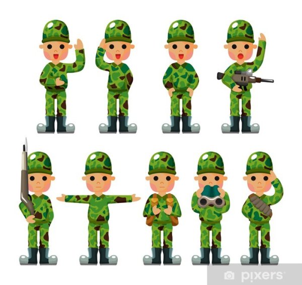 Фигурки военных для печати