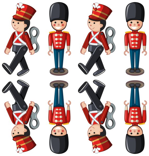 Игрушечный солдатик вектор