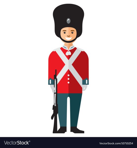 Королевский Гвардеец в Англии вектор